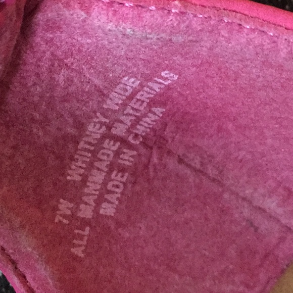 Pink and silver studded suede like flats sandals - Picture 5 of 5